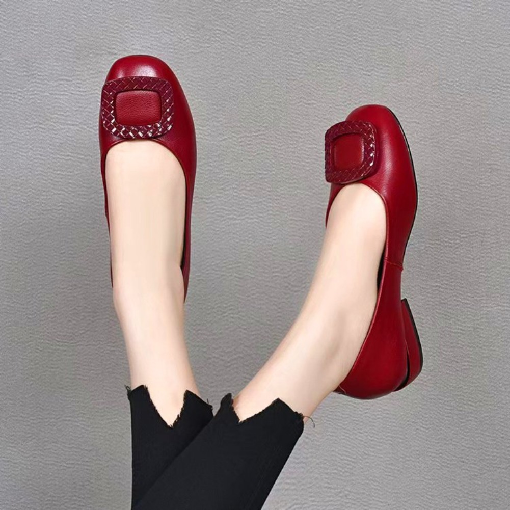 Women'S Shoes - Zachte leren dames schoenen met zachte