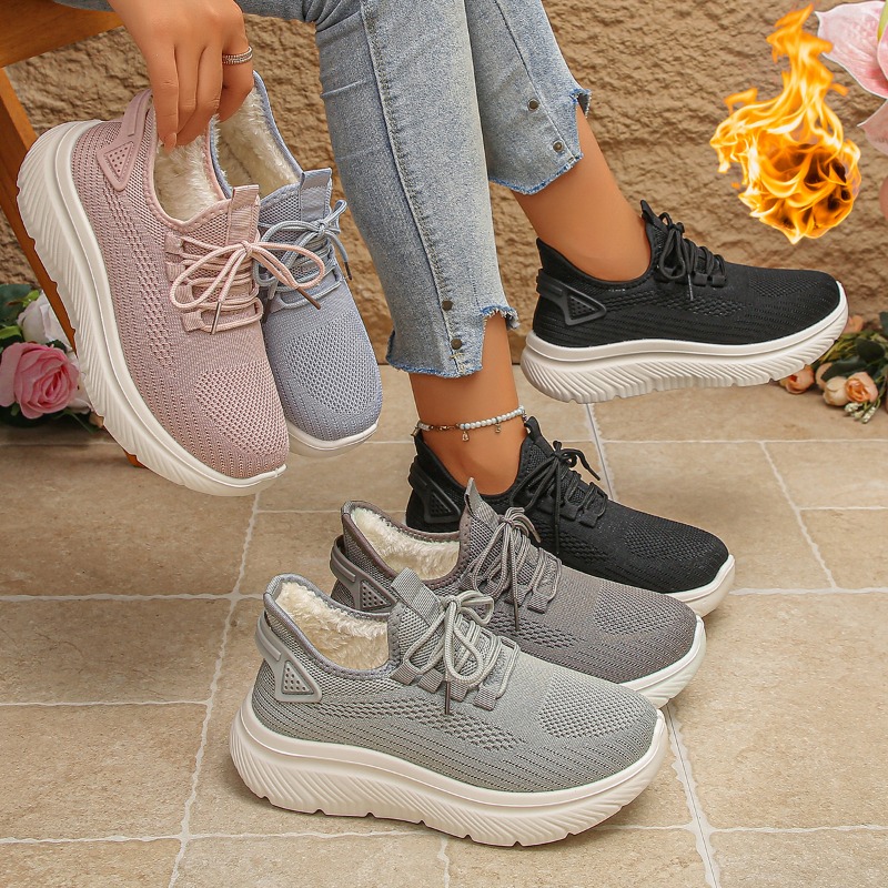 2027 Dames Outdoor Wandelsneak - Knit Fabric Lace Up Sneakers recensie en prijs
